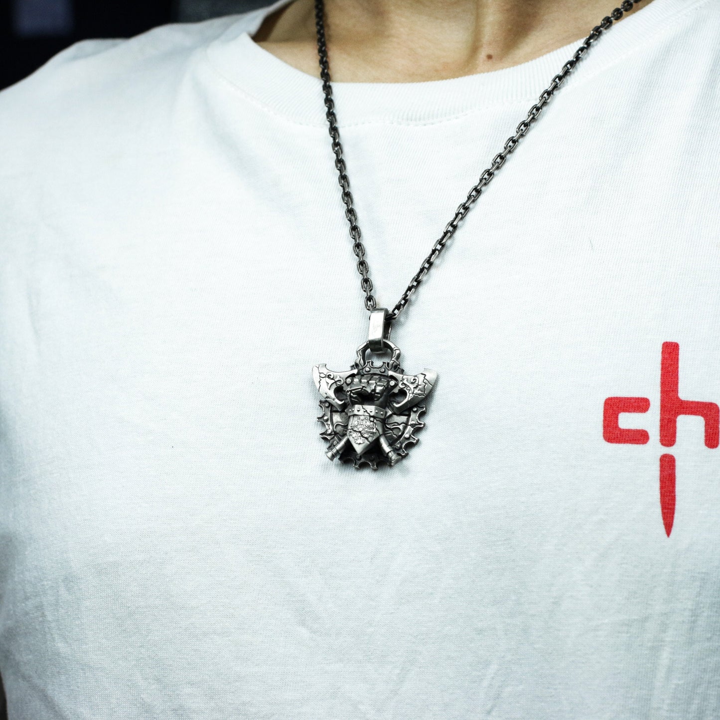 War Oath Fist Pendant - 925 Silver Handmade