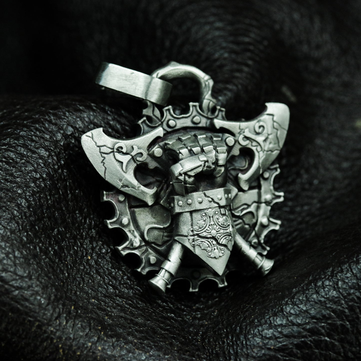 War Oath Fist Pendant - 925 Silver Handmade