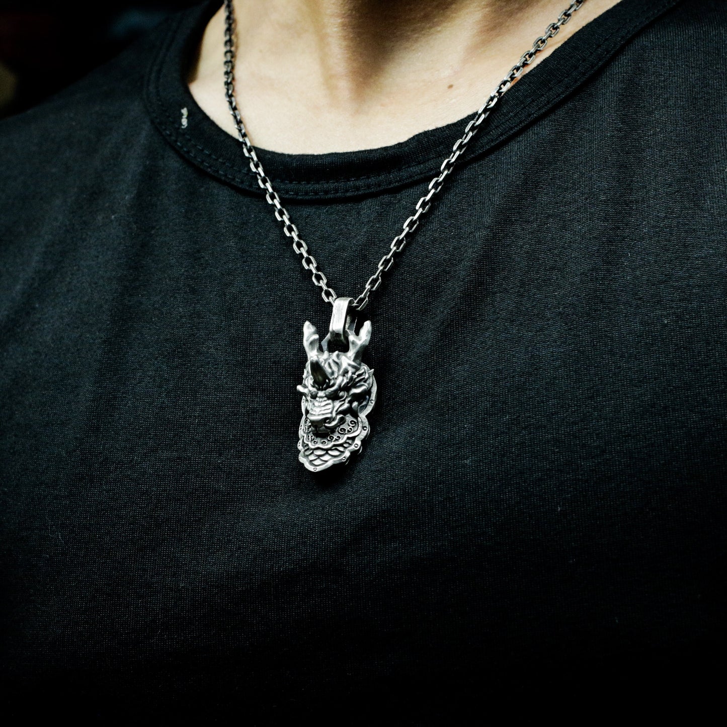 Azure Dragon Pendant ¨C 925 Sterling Silver Handmade