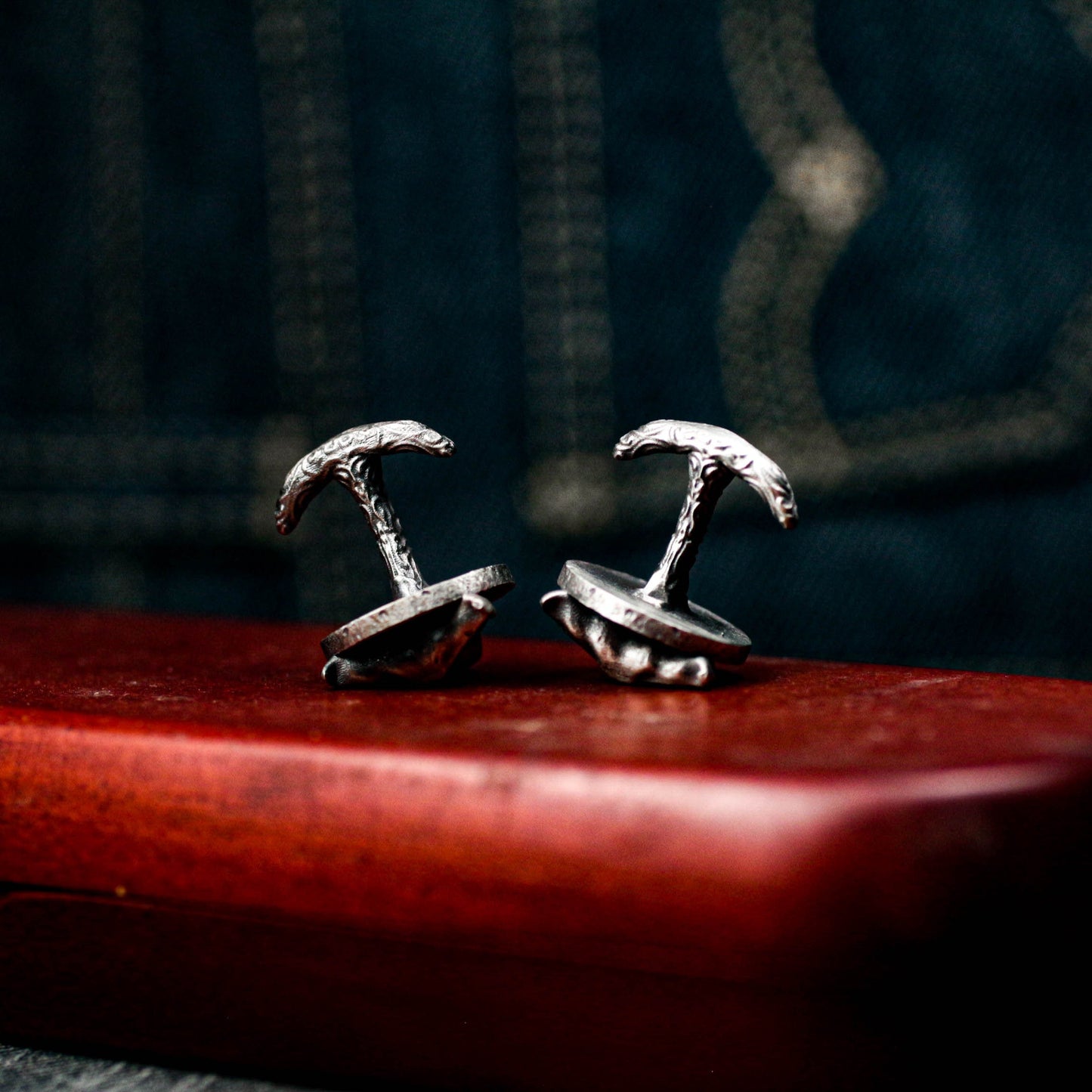 Vampire Teeth Cufflinks - 925 Sterling Silver Handmade