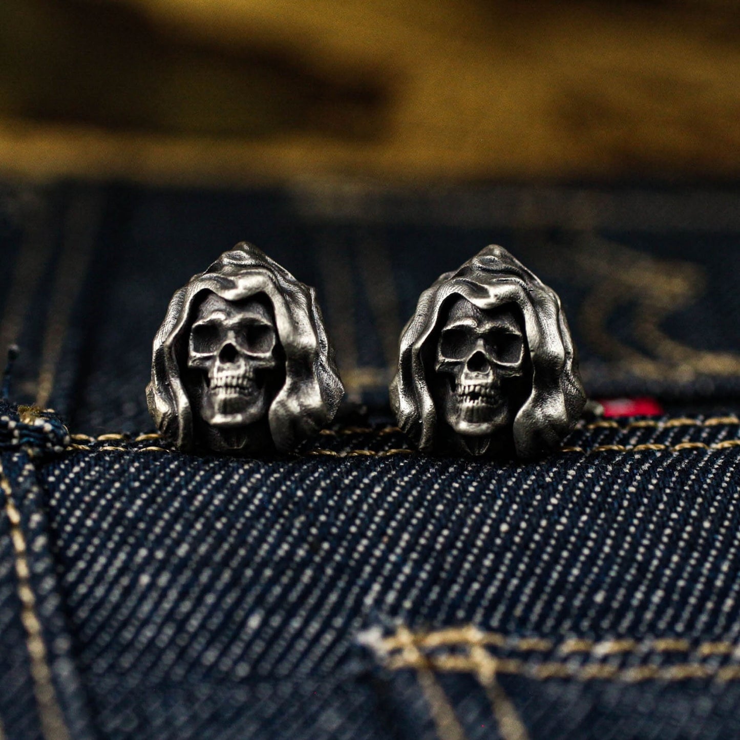 Reaper of Souls Cufflinks - Handmade 925 Silver