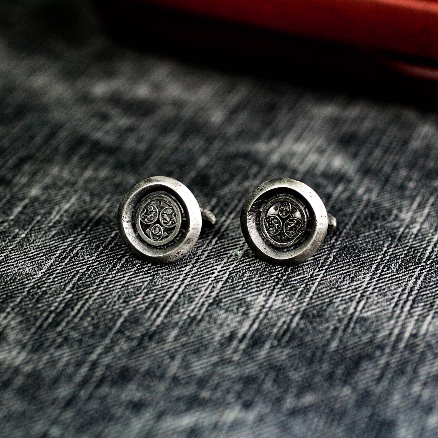 Star Cosmos Cufflinks - 925 Sterling Silver Handmade
