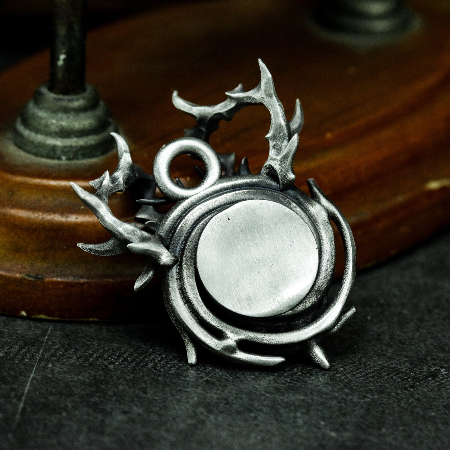 Stag Crown Pendant ¨C 925 Silver Handmade