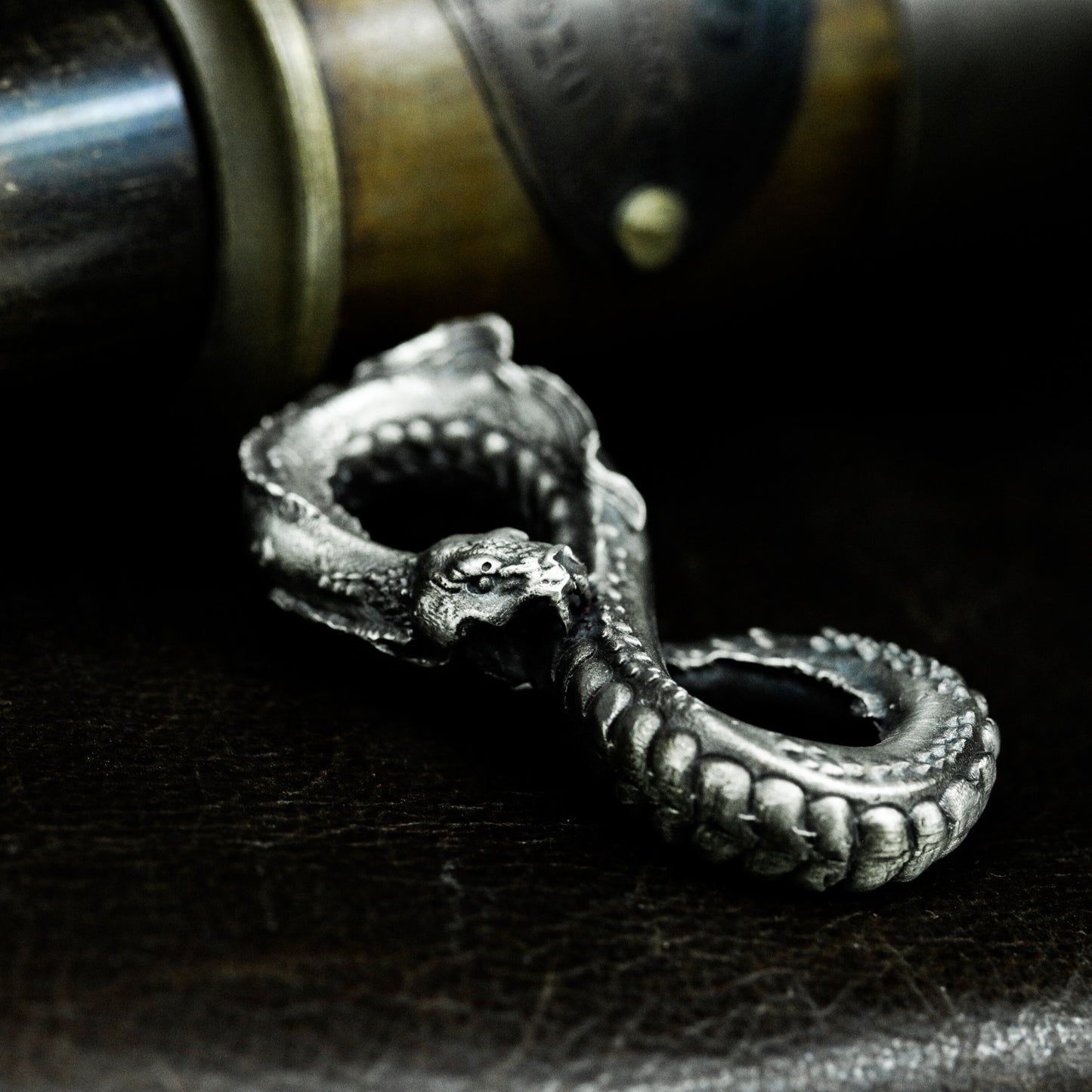 Ouroboros Snake Pendant ¨C 925 Silver Handmade