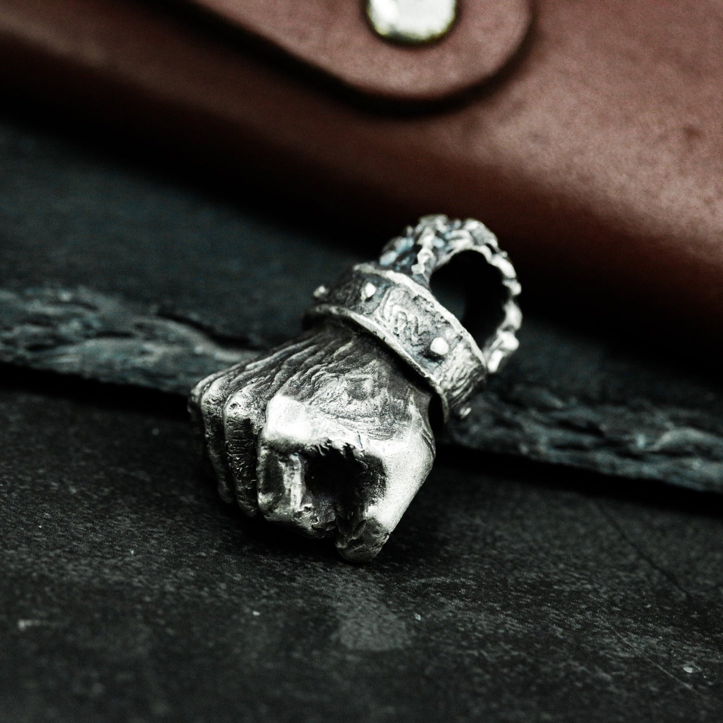 Five Goat Heads Pendant ¨C 925 Silver Handmade