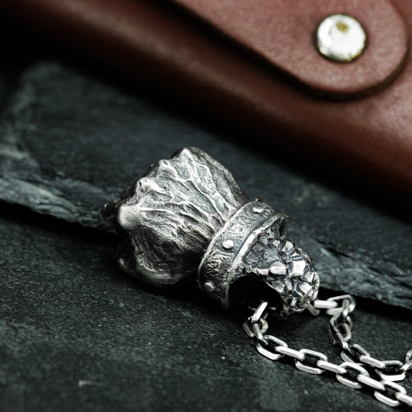 Five Goat Heads Pendant ¨C 925 Silver Handmade
