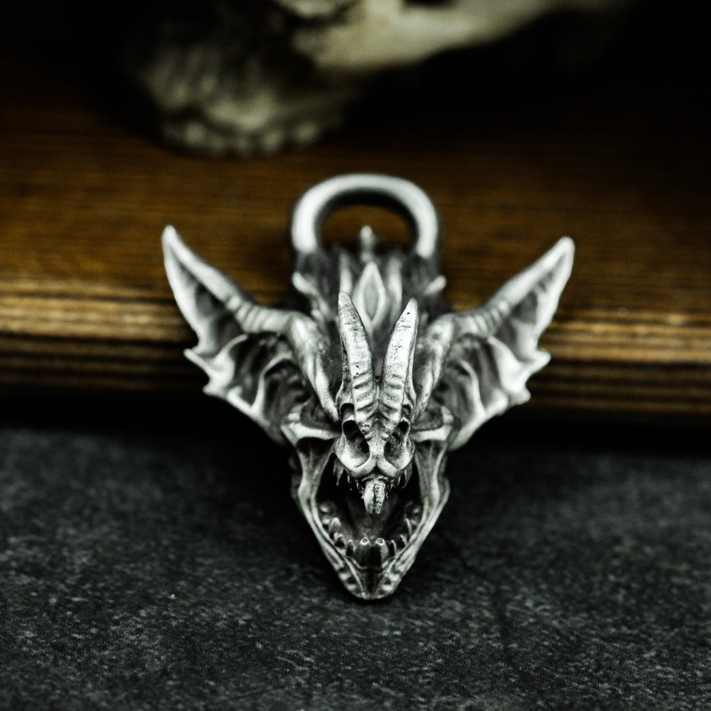 Snarling Beast Pendant ¨C 925 Silver Handmade