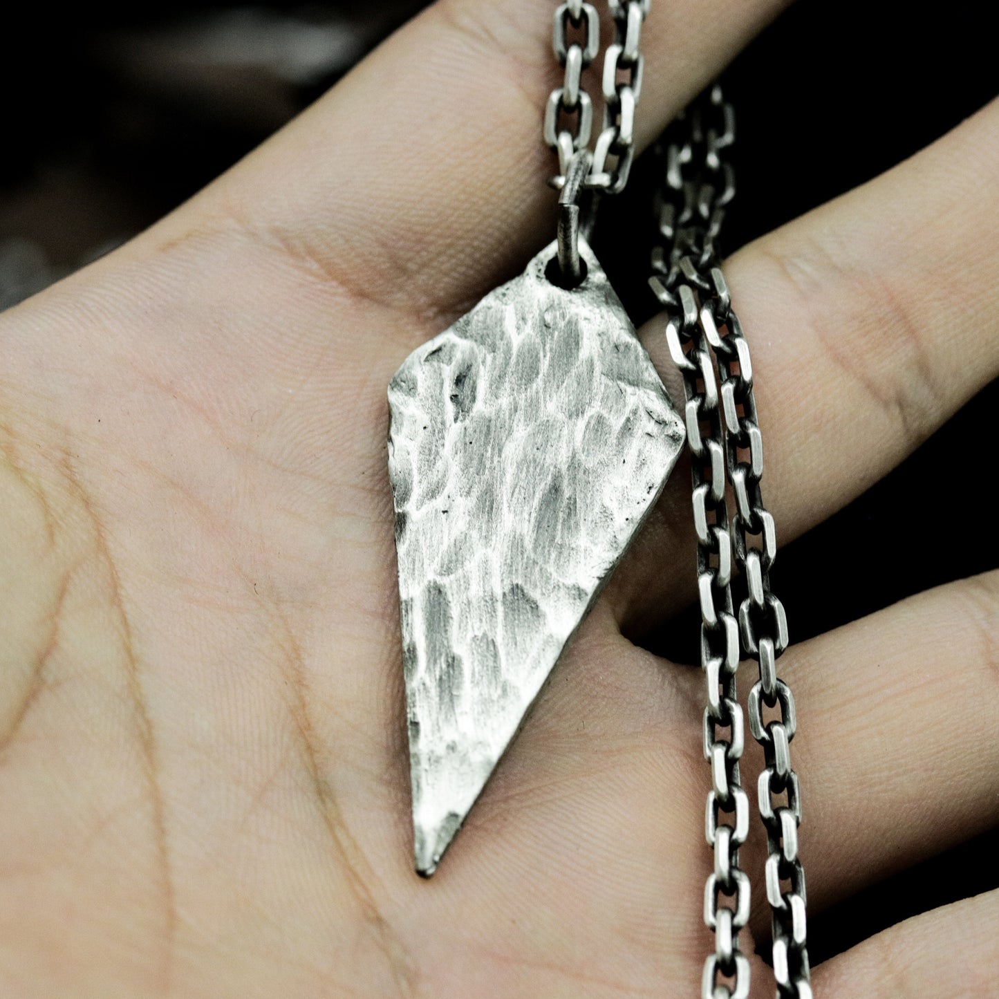 Shard of Light Pendant ¨C 925 Sterling Silver Handmade