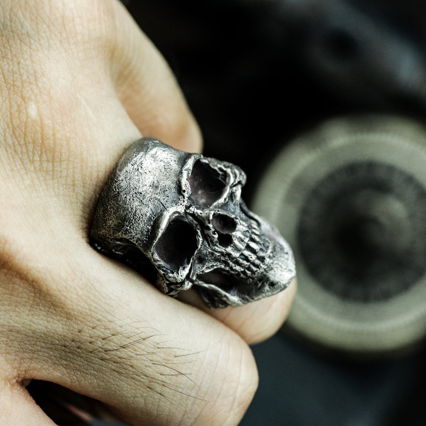 Terminator Skull Ring - 925 Silver Handmade