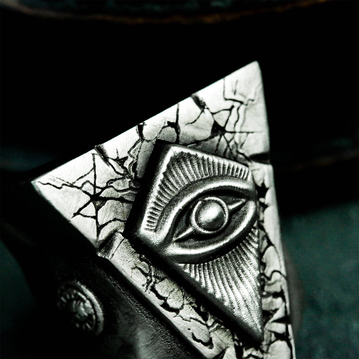 All-Seeing Triangle Ring ¨C 925 Silver Handmade