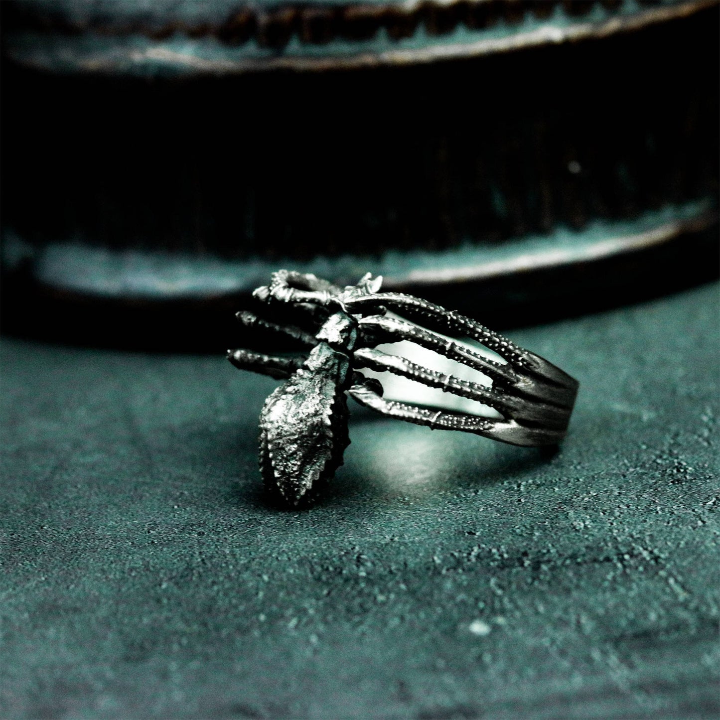 Spider¡¯s Embrace Ring - 925 Silver Handmade