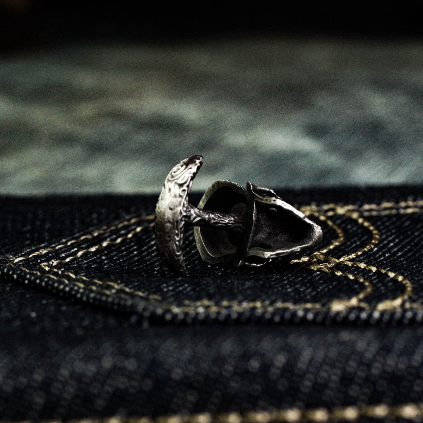 One-Eyed Skull Cufflinks, Scary Big Eyeballs - 925 Sterling Silver Handmade