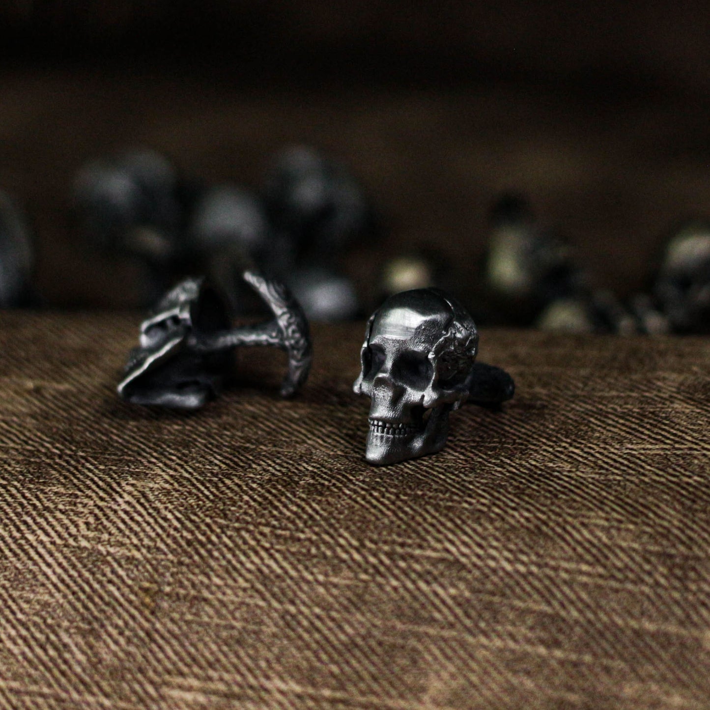 Skull Cufflinks - 925 Silver Handmade