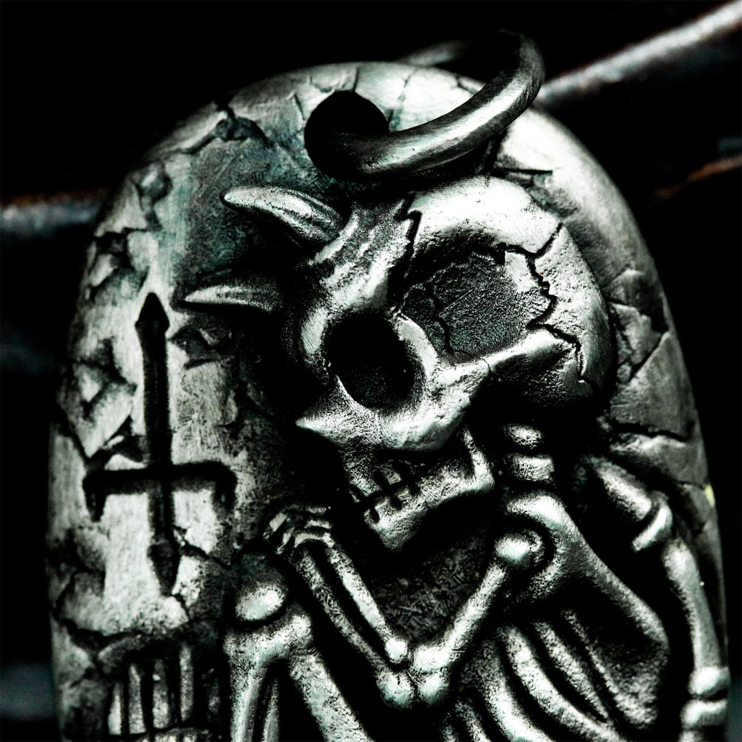 Skeleton Samurai Pendant ¨C 925 Sterling Silver Handmade