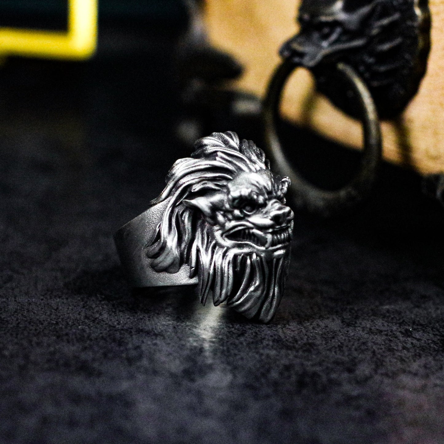 Lion Territory Ring ¨C Handmade 925 Silver Alpha Beast Band