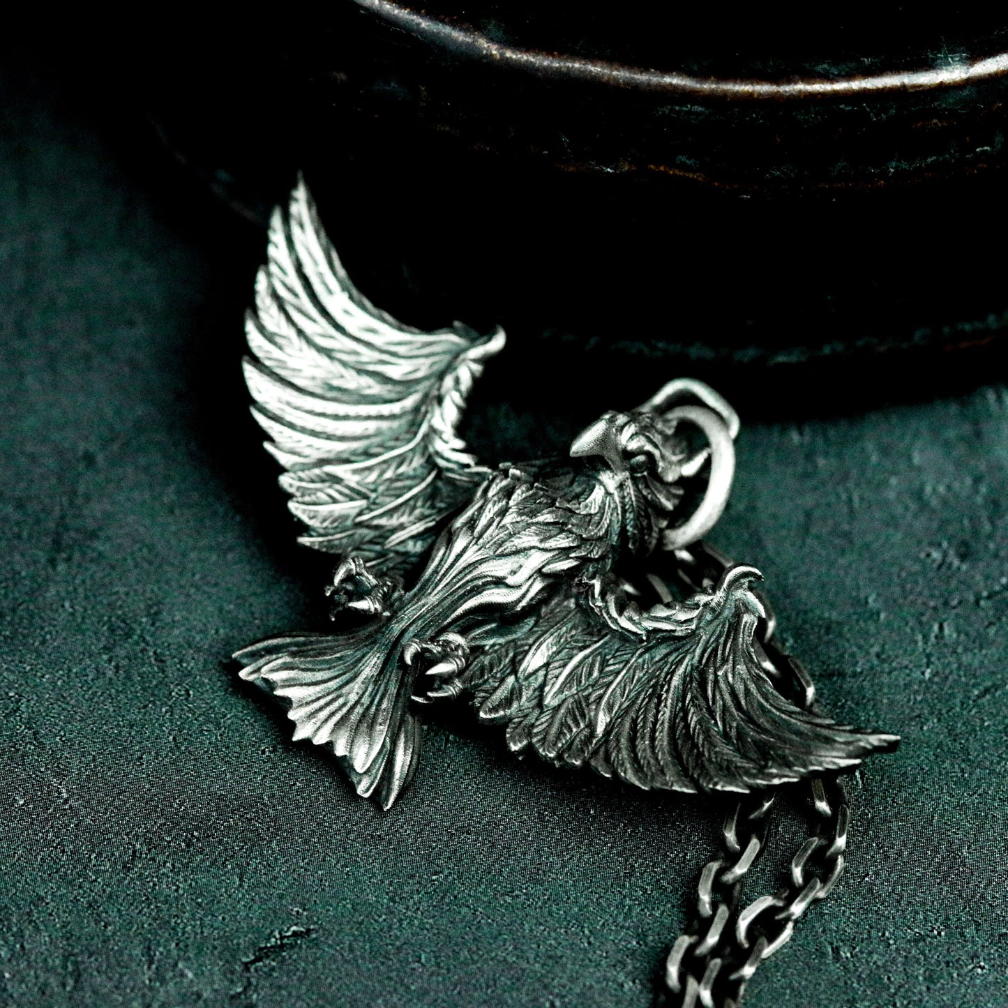 Winged Demon Pendant ¨C 925 Silver Handmade