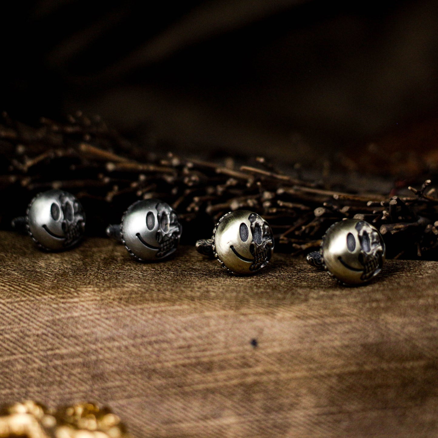 Smile Cufflinks - 925 Sterling Silver Handmade