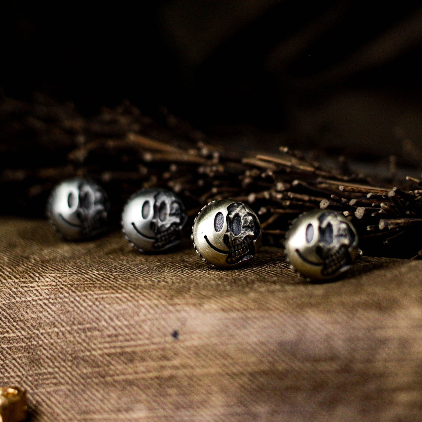 Smile Cufflinks - 925 Sterling Silver Handmade