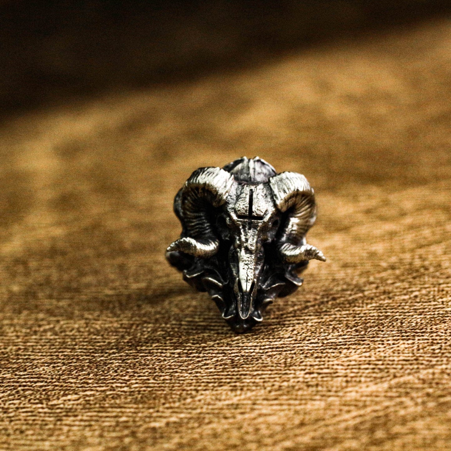 Sheep Head Skull Cufflinks - 925 Sterling Silver Handmade