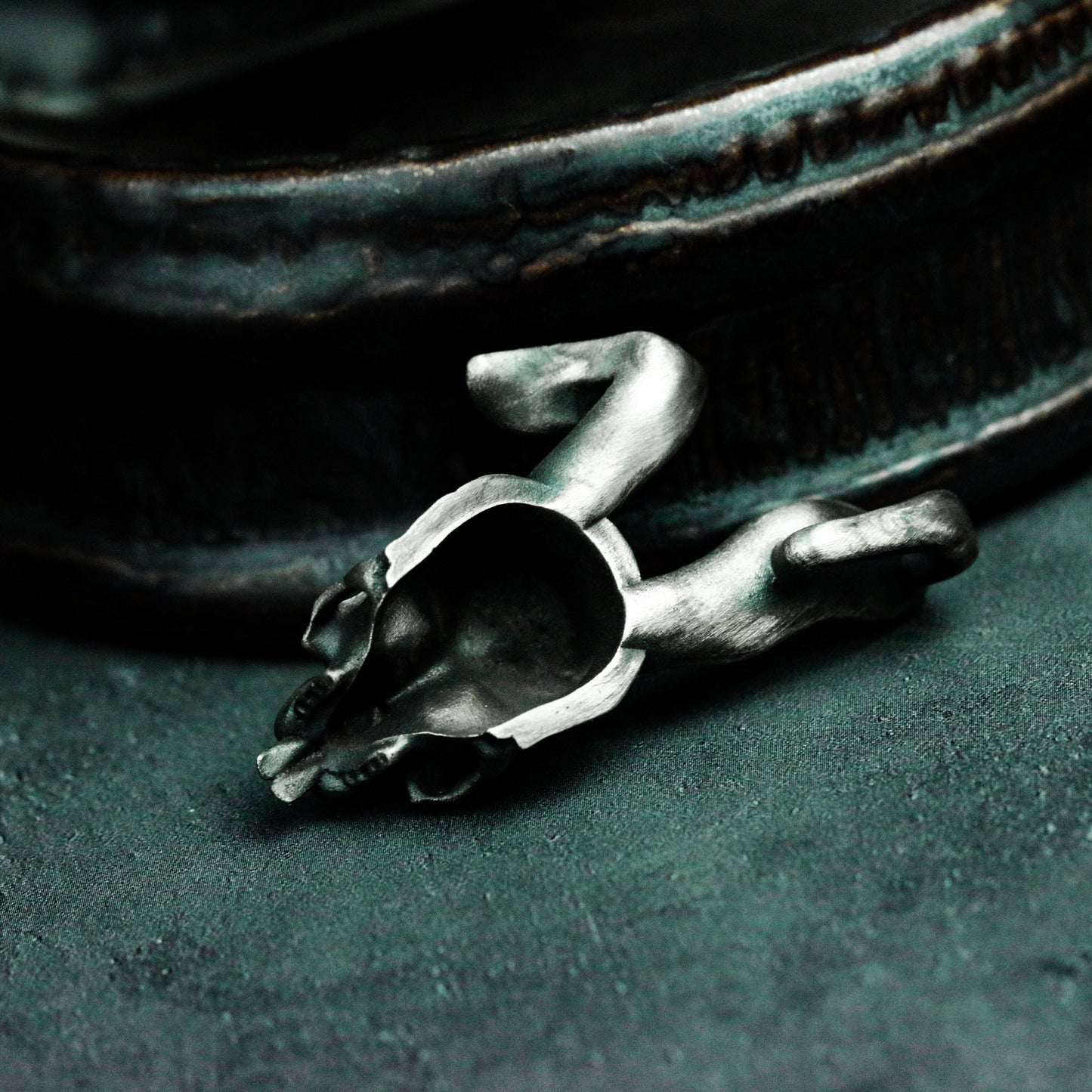 Bunny Skull Pendant ¨C Handmade 925 Silver Gothic Animal Necklace