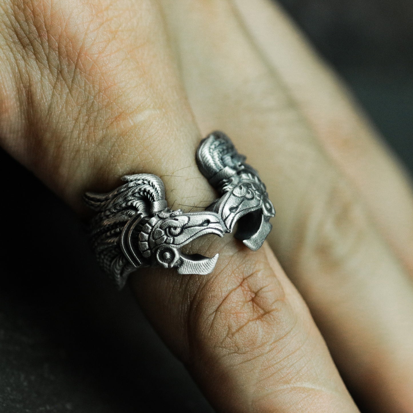 Eagle Crown Ring ¨C 925 Sterling Silver Handmade