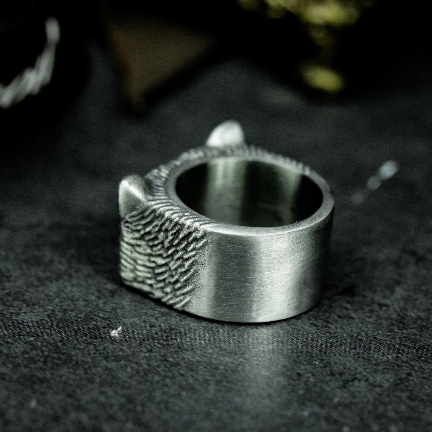 Grinning Cat Ring - 925 Silver Handmade
