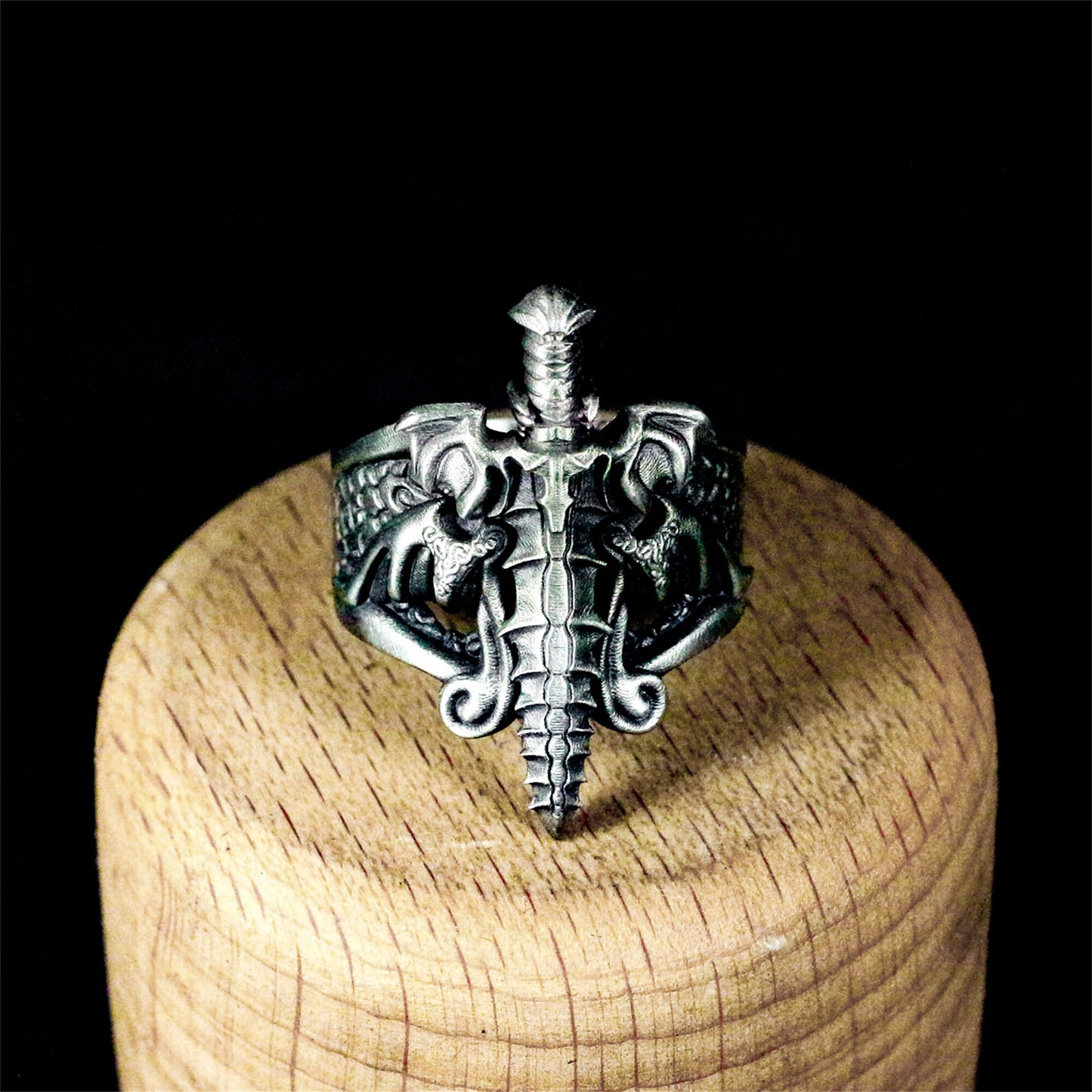 Angel's Sword Ring ¨C Handmade 925 Silver Holy Blade Band