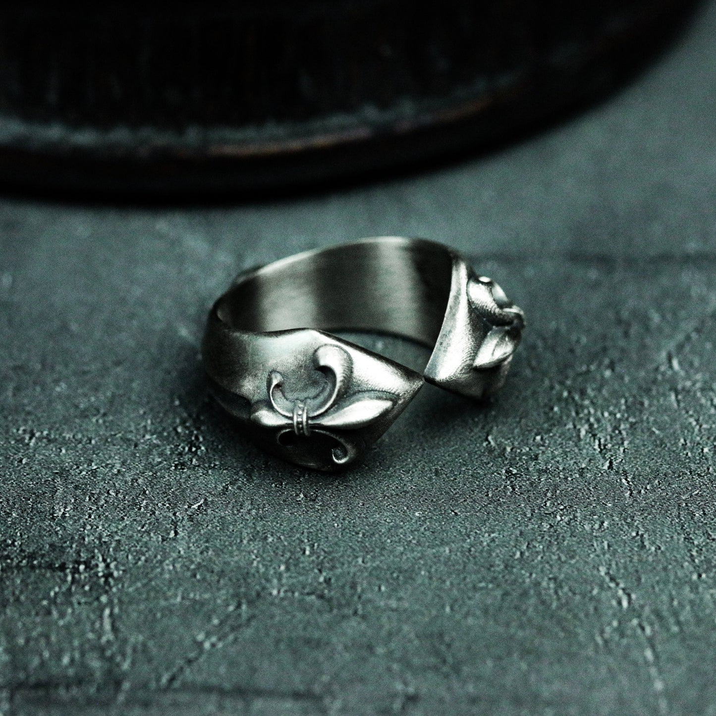Iris Ring ¨C Handmade 925 Silver Open Eye Adjustable Band
