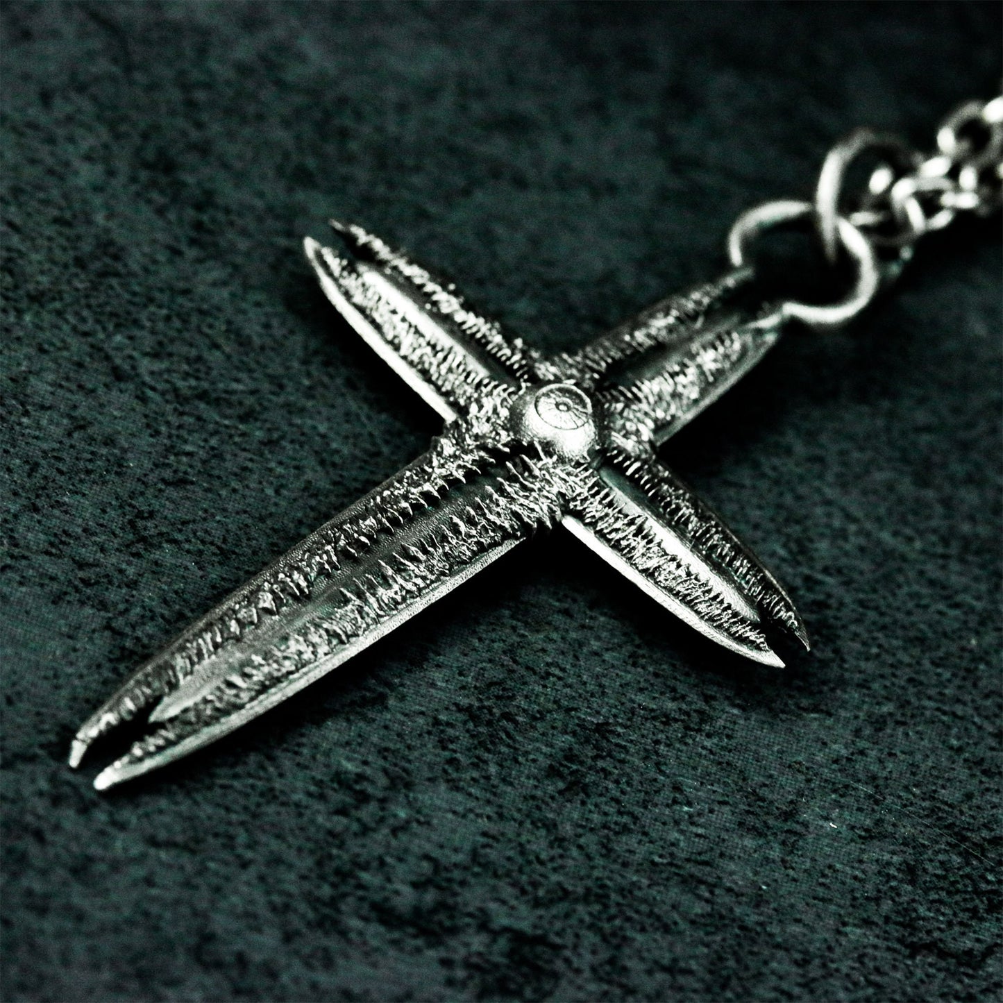 Torn Ghost Cross Pendant - 925 Silver Handmade