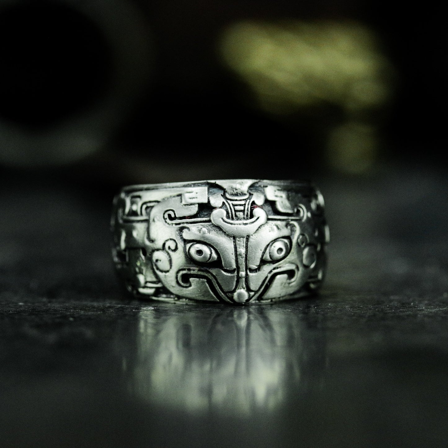 Guardian Beast Ring - 925 Silver Handmade Chinese Totem