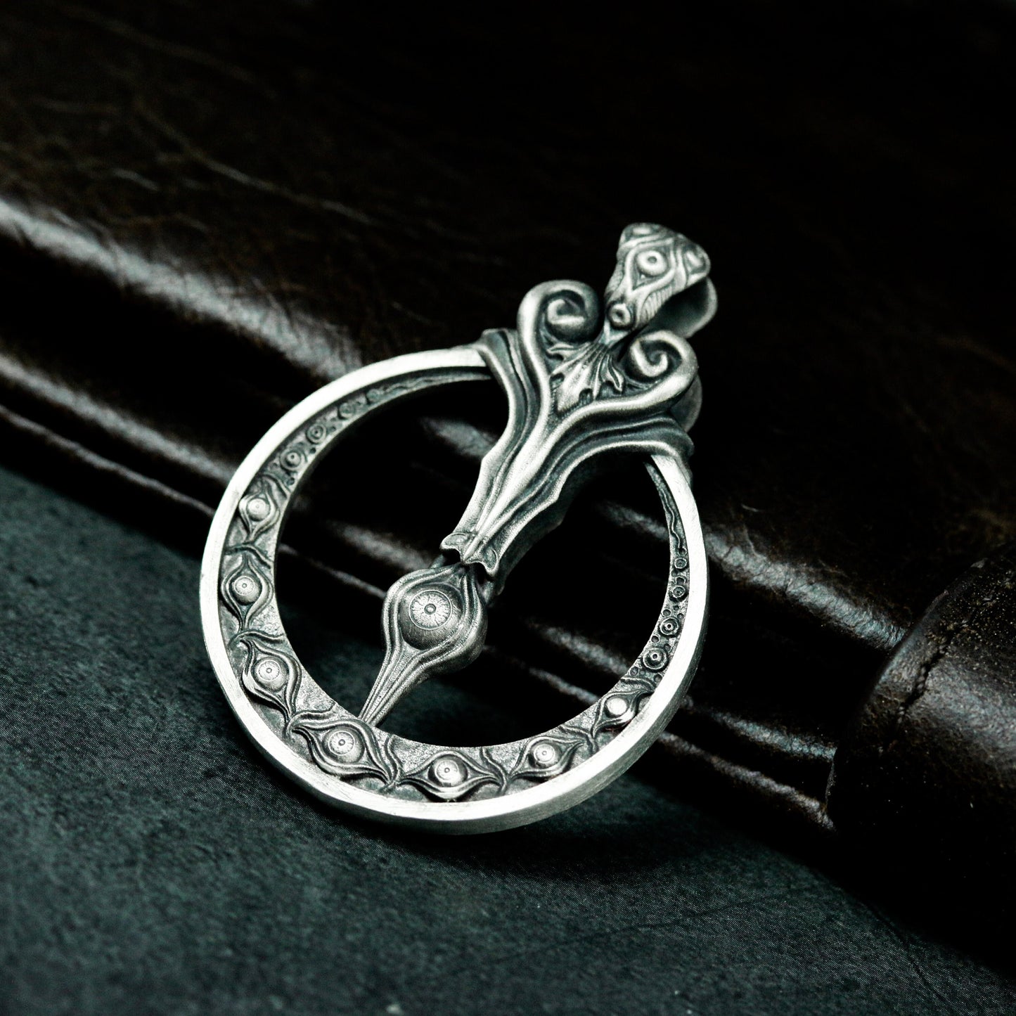 Serpent Key Pendant ¨C 925 Sterling Silver Handmade