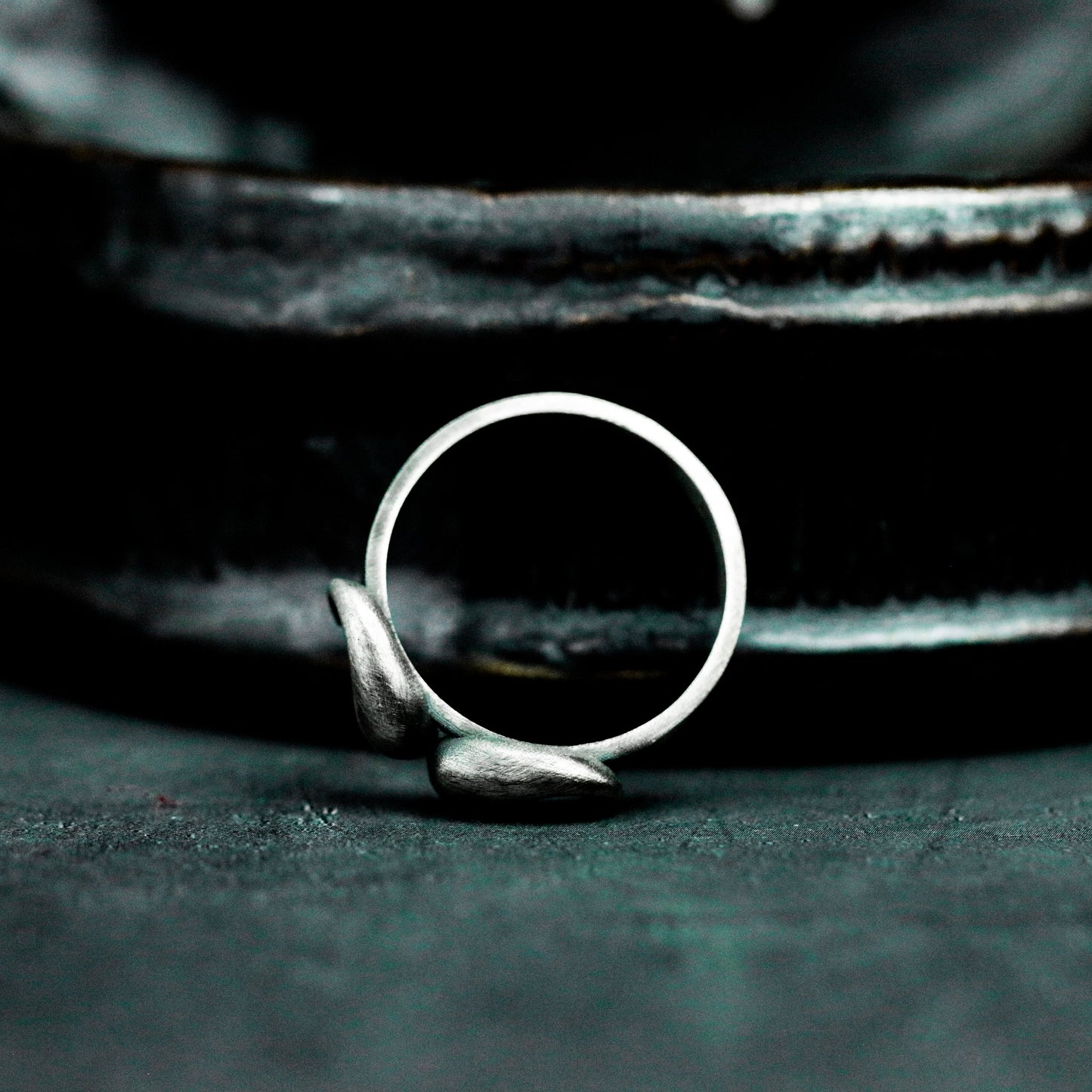 Abstract Demon Horn Ring - 925 Silver Handmade