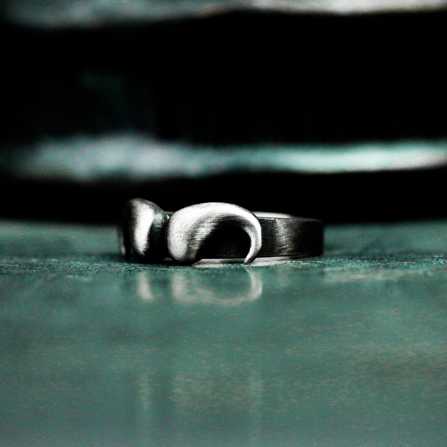 Abstract Demon Horn Ring - 925 Silver Handmade