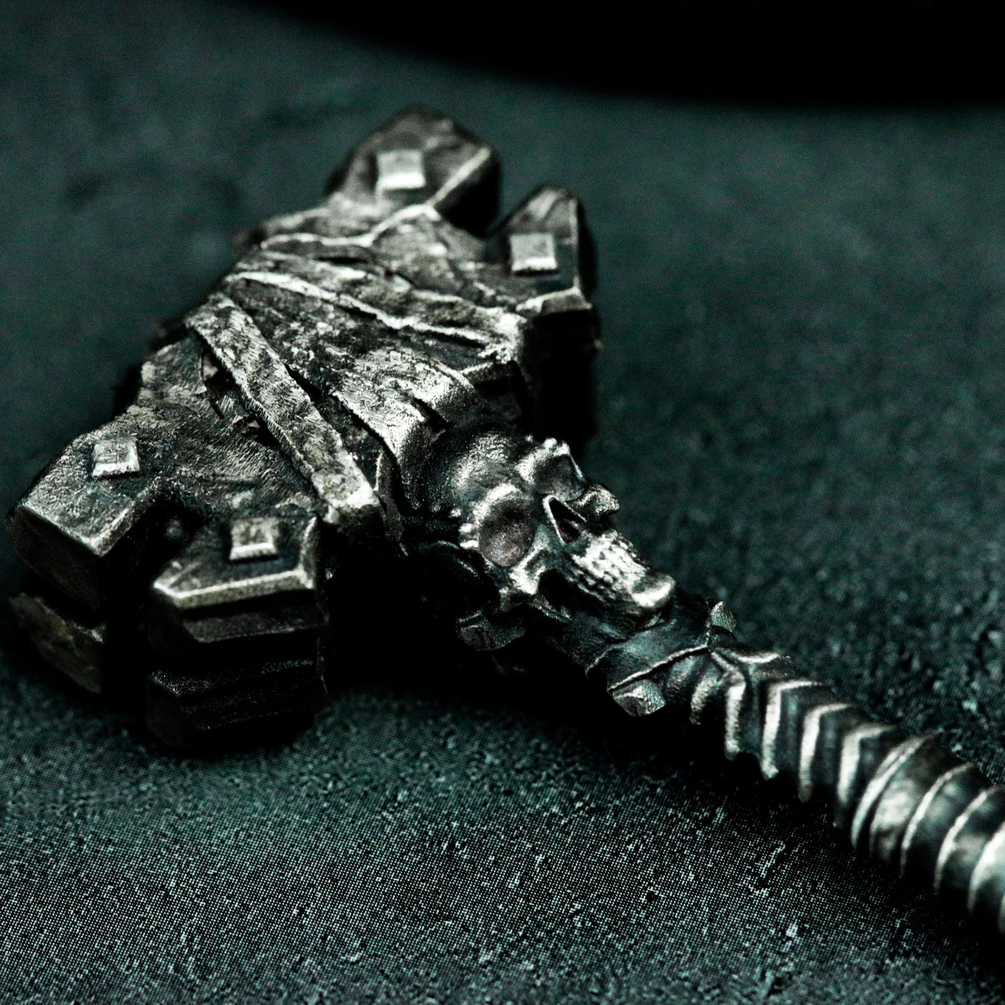 Runed Hammer Pendant ¨C 925 Silver Handmade
