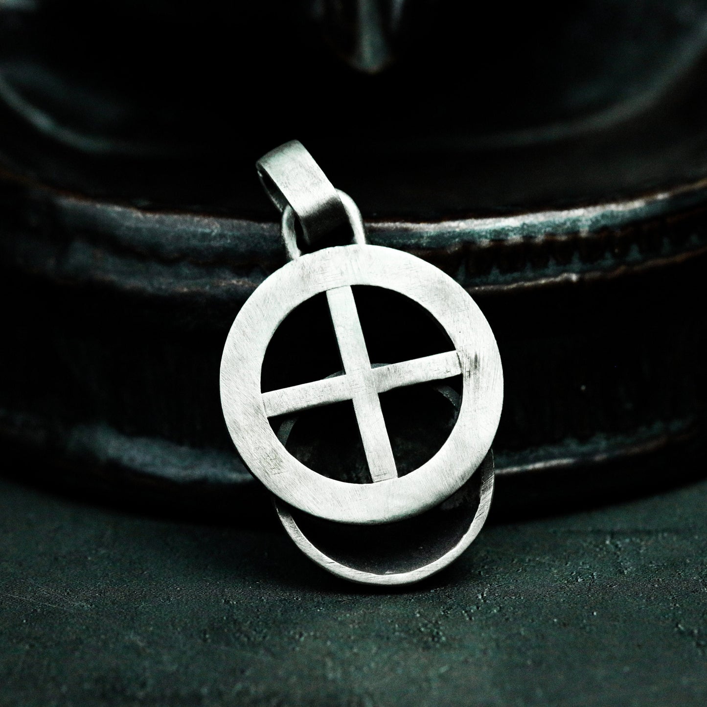 Smiley Skull Pendant ¨C Handmade 925 Silver Dark Humor Necklace