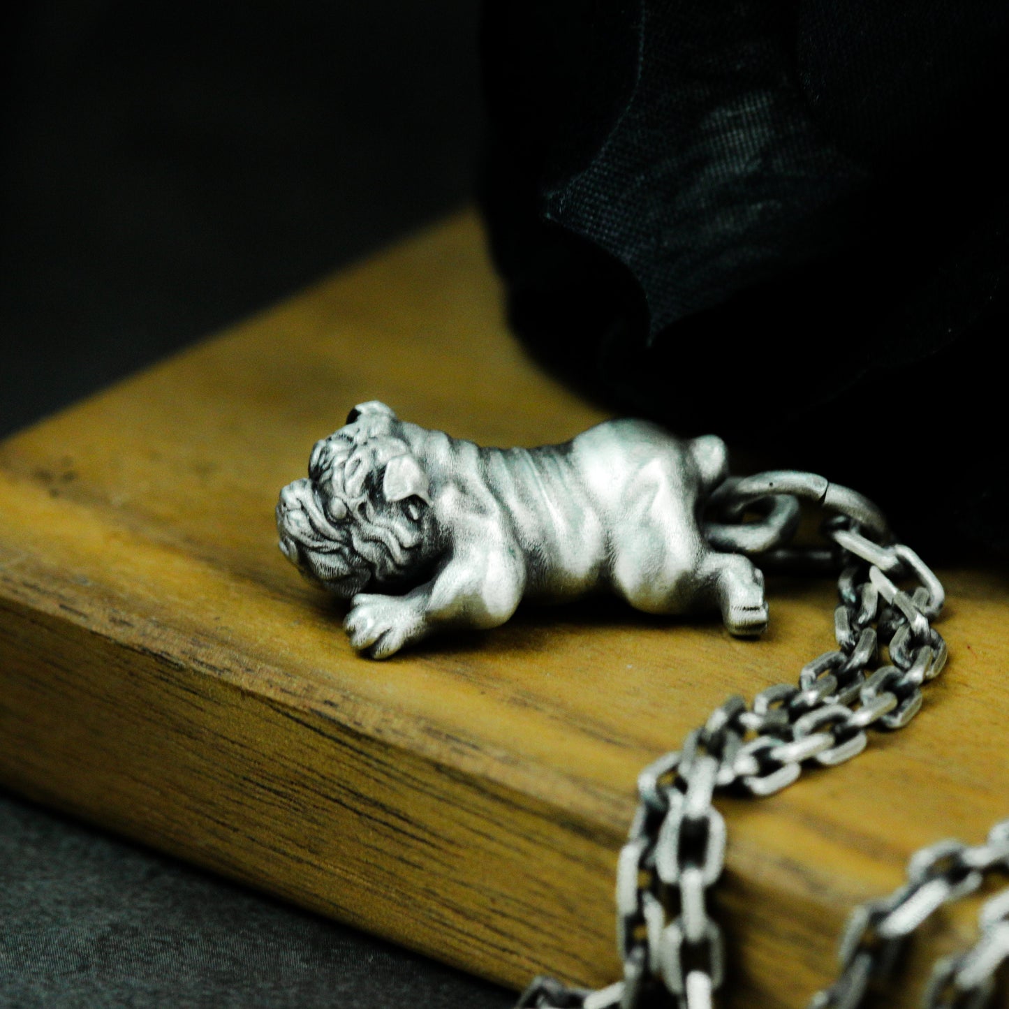 Bulldog Pendant - 925 Silver Handmade Fierce Companion