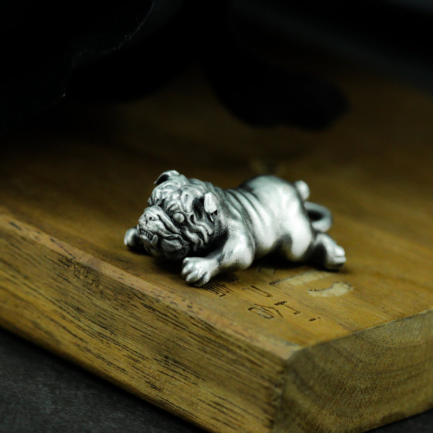 Bulldog Pendant - 925 Silver Handmade Fierce Companion