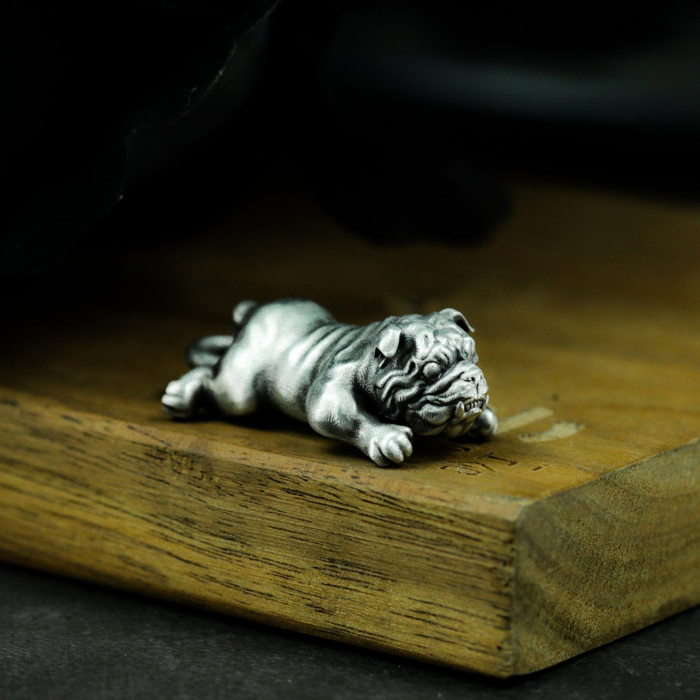 Bulldog Pendant - 925 Silver Handmade Fierce Companion