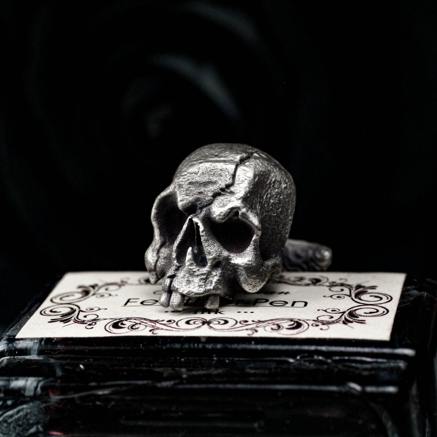Mutilated Skull Cufflinks - 925 Sterling Silver Handmade