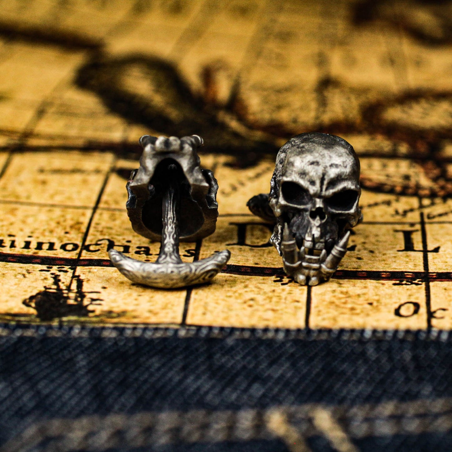 Orc Warrior Cufflinks - Handmade 925 Sterling Silver