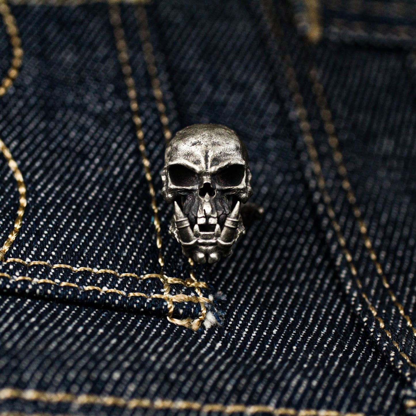 Orc Warrior Cufflinks - Handmade 925 Sterling Silver