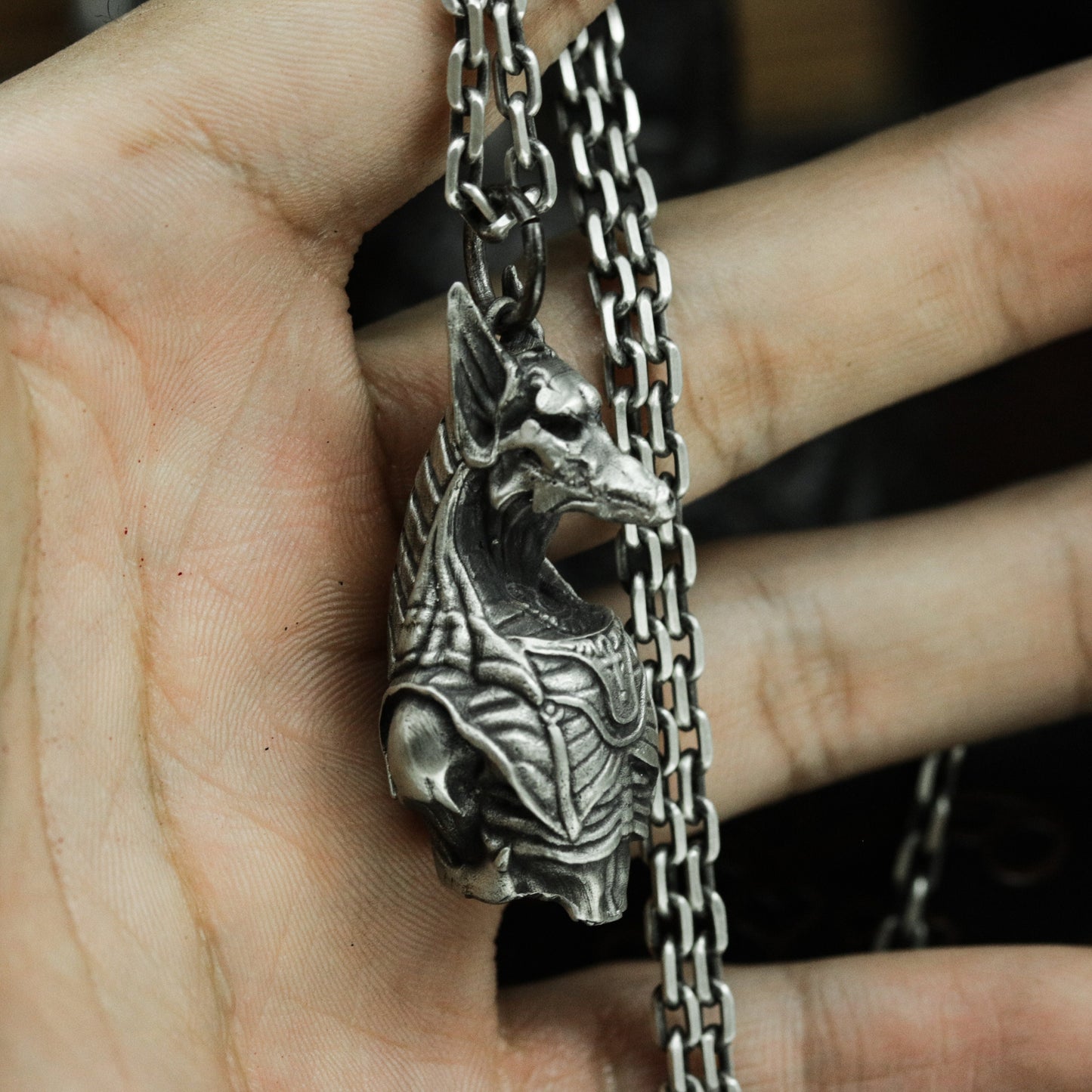 Anubis Pendant ¨C 925 Silver Handmade
