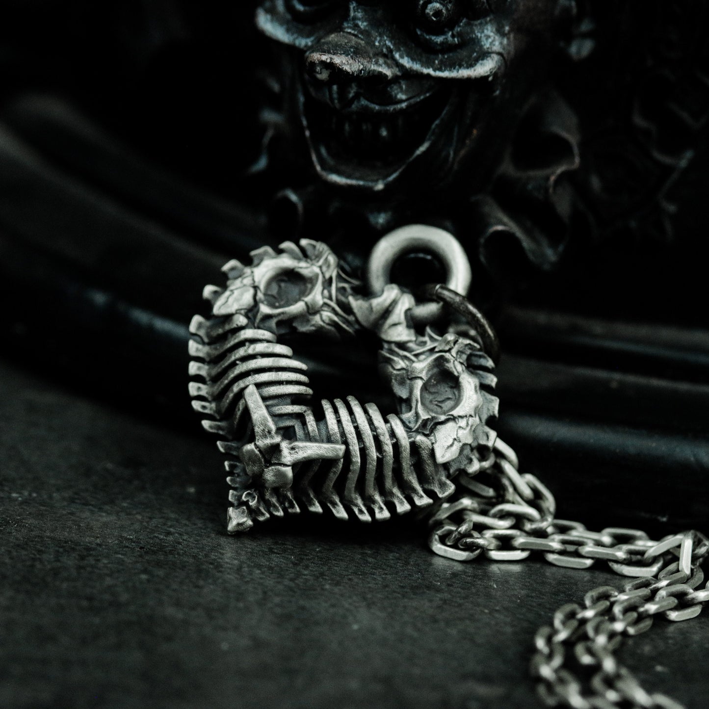 Broken Heart Pendant - 925 Silver Handmade Barbed Love