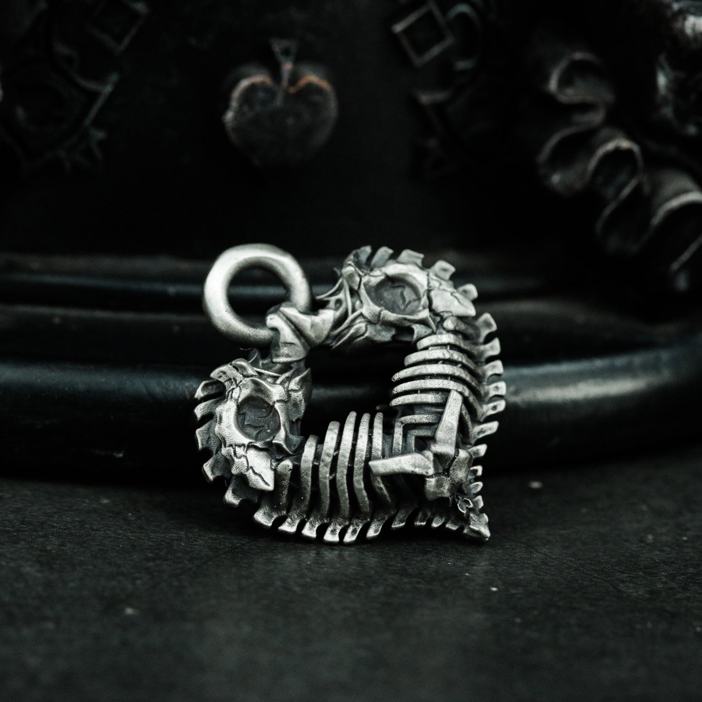 Broken Heart Pendant - 925 Silver Handmade Barbed Love