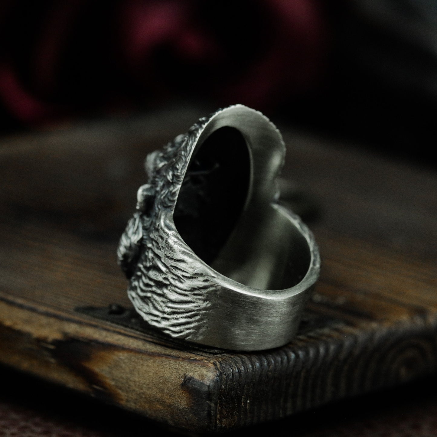 Angry Gorilla Head Ring - 925 Sterling Silver Handmade Bold