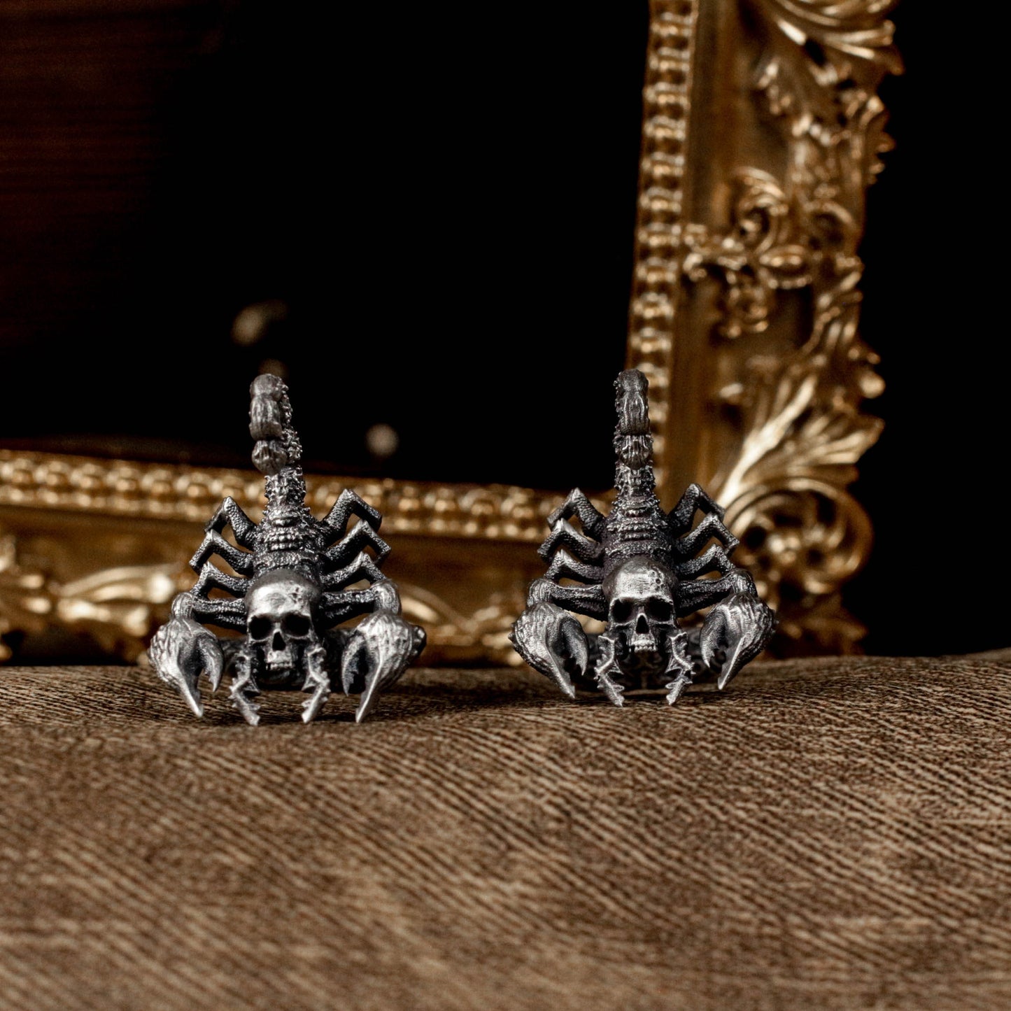 Real Scorpion Cufflinks - Handmade 925 Silver