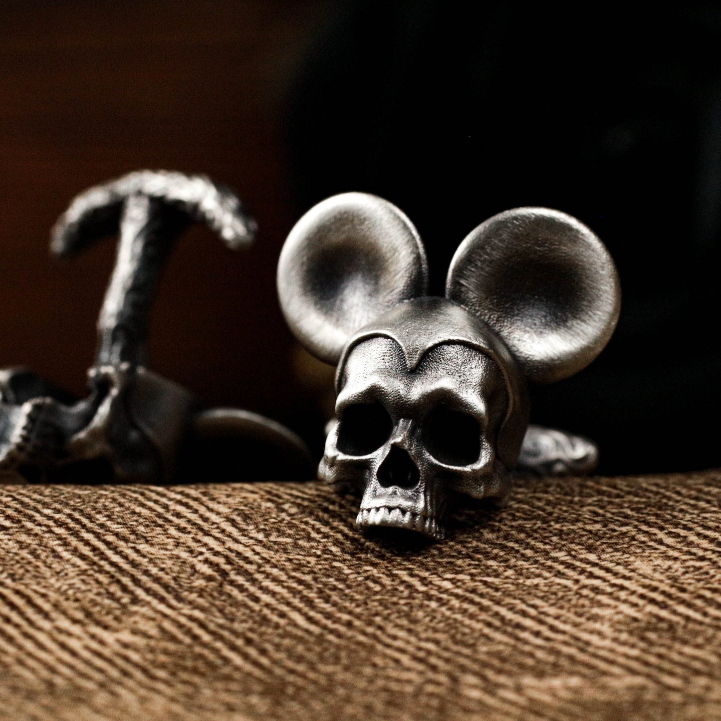 Big Ears Skull Cufflinks - 925 Silver Handmade