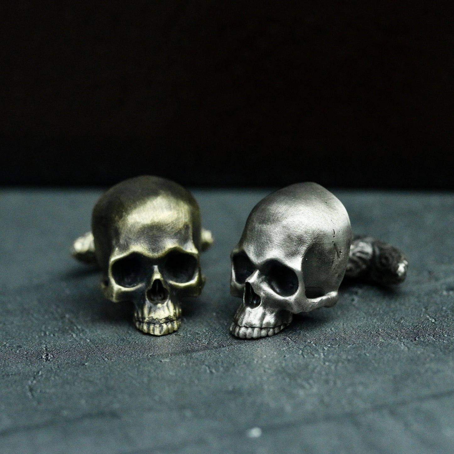 Skull Cufflinks - 925 Silver Handmade