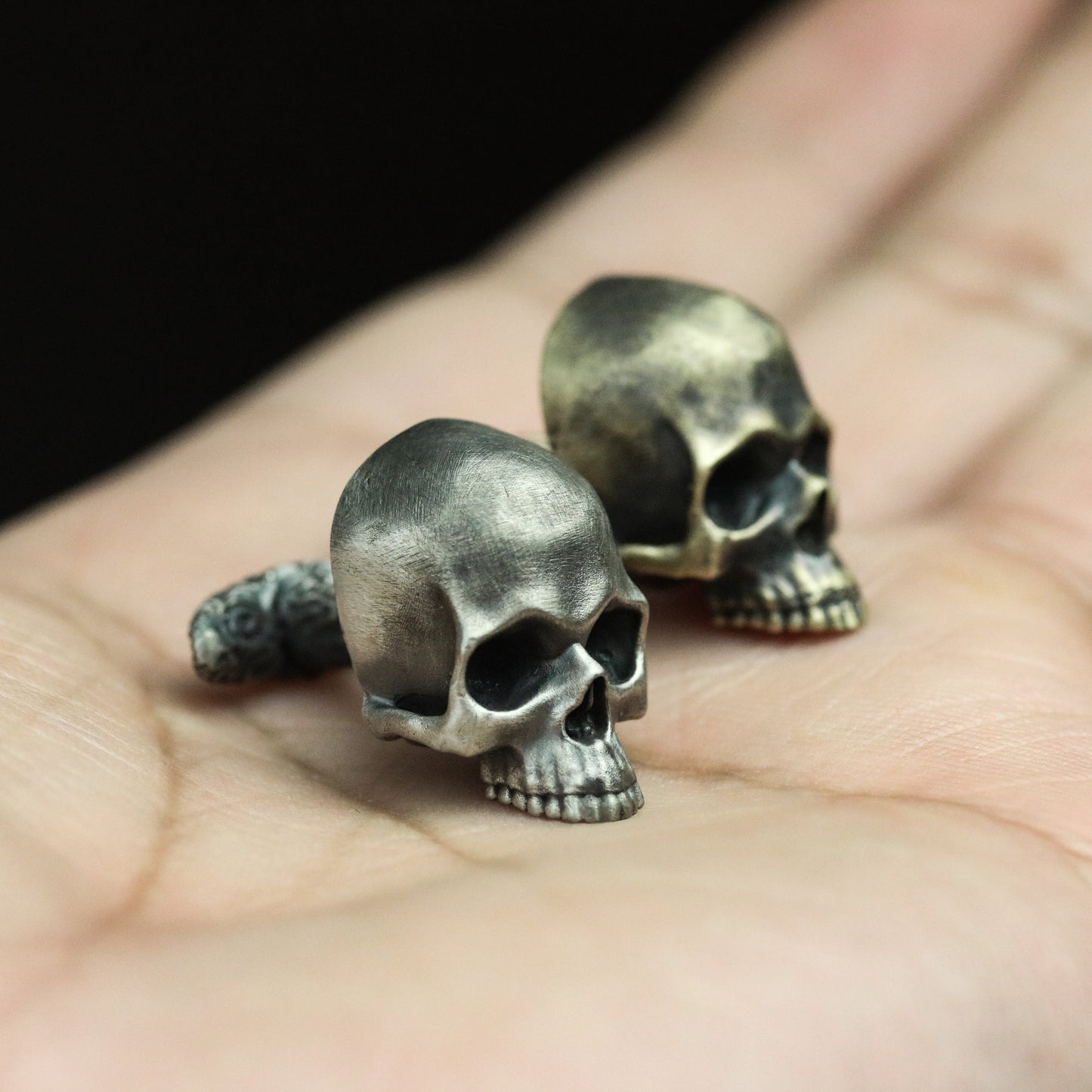 Skull Cufflinks - 925 Silver Handmade
