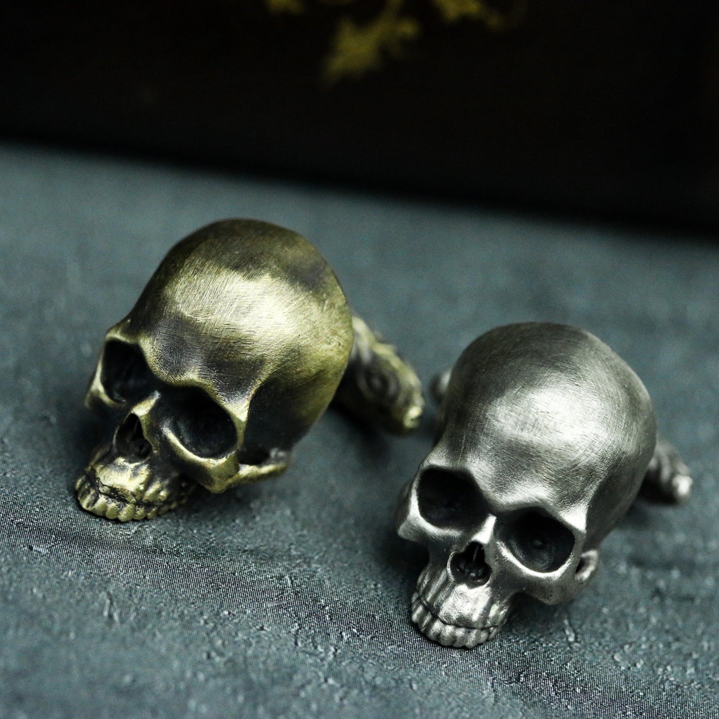 Skull Cufflinks - 925 Silver Handmade